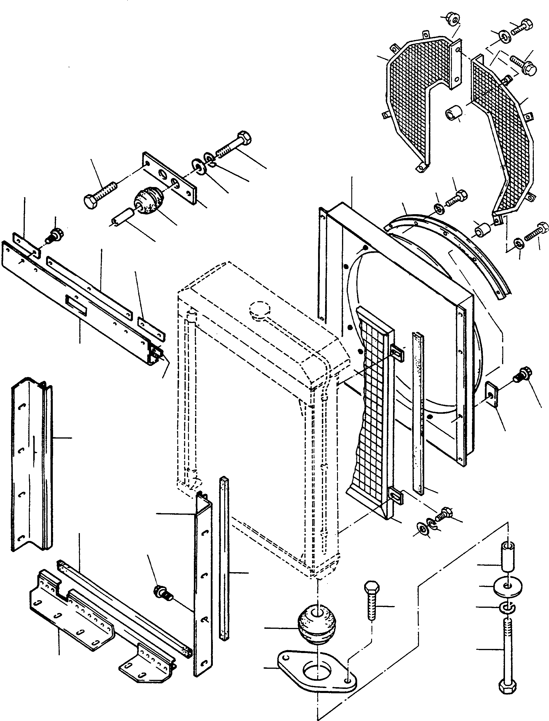 Схема запчастей Komatsu D570E - РАДИАТОР ATTACHING ЧАСТИ ДВИГАТЕЛЬ, АКСЕССУАРЫ И ЭЛЕКТРИЧ. СИСТЕМА