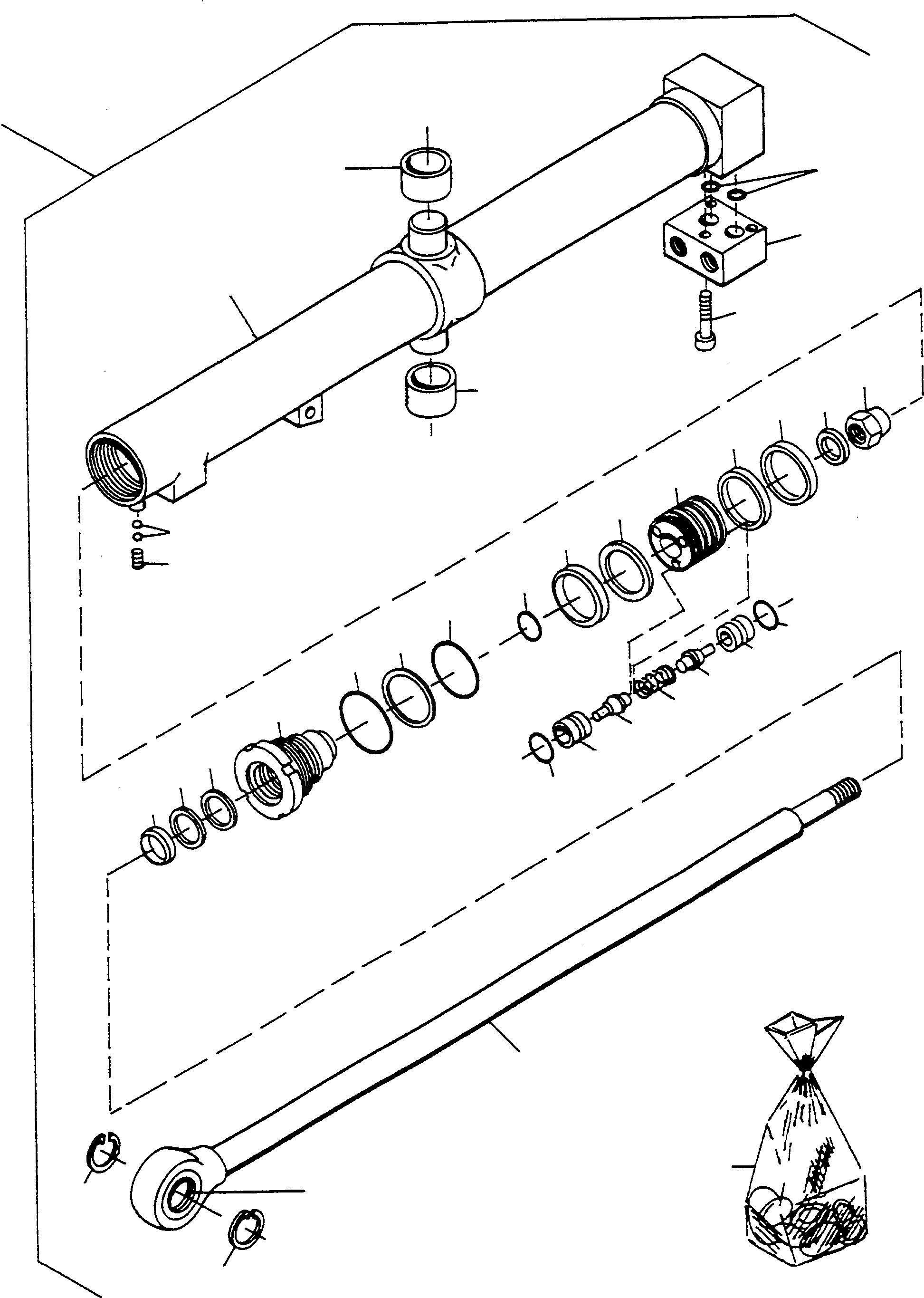 Схема запчастей Komatsu D570E - ГИДРОЦИЛИНДР ПОДЪЕМА, PAT-ОТВАЛ ГИДРОЦИЛИНДР ПОДЪЕМА И ТРУБЫS