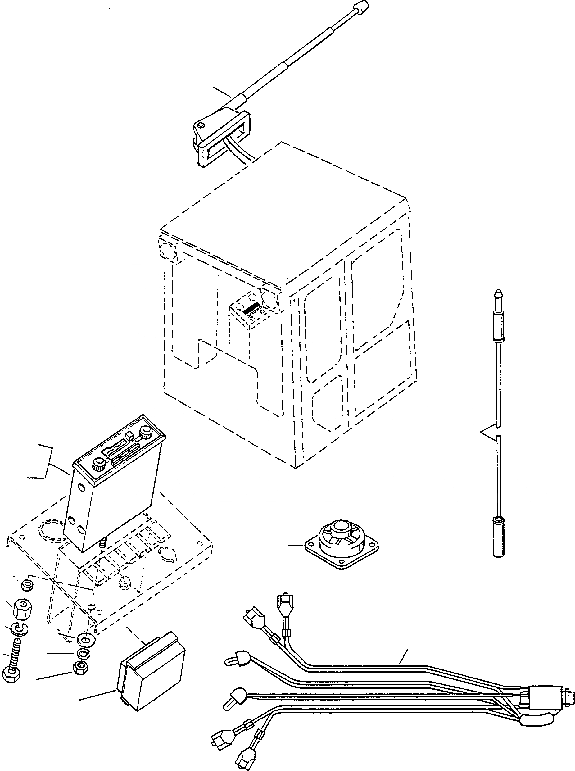 Схема запчастей Komatsu D570E - РАДИО ДВИГАТЕЛЬ, АКСЕССУАРЫ И ЭЛЕКТРИЧ. СИСТЕМА