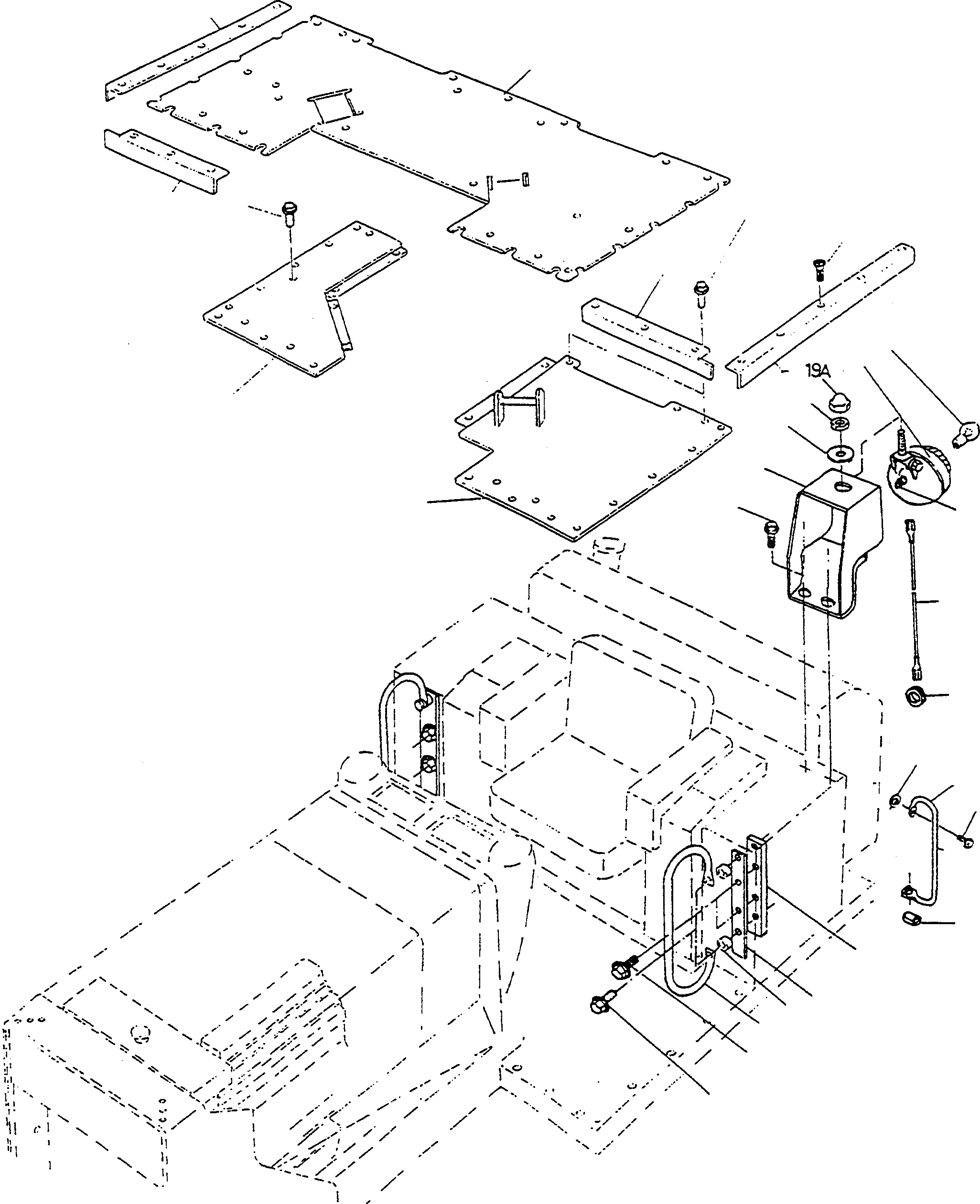 Схема запчастей Komatsu D570E - VEHICLES БЕЗ КАБИНЫIN ШАССИ И SUPERSTRUCTURE