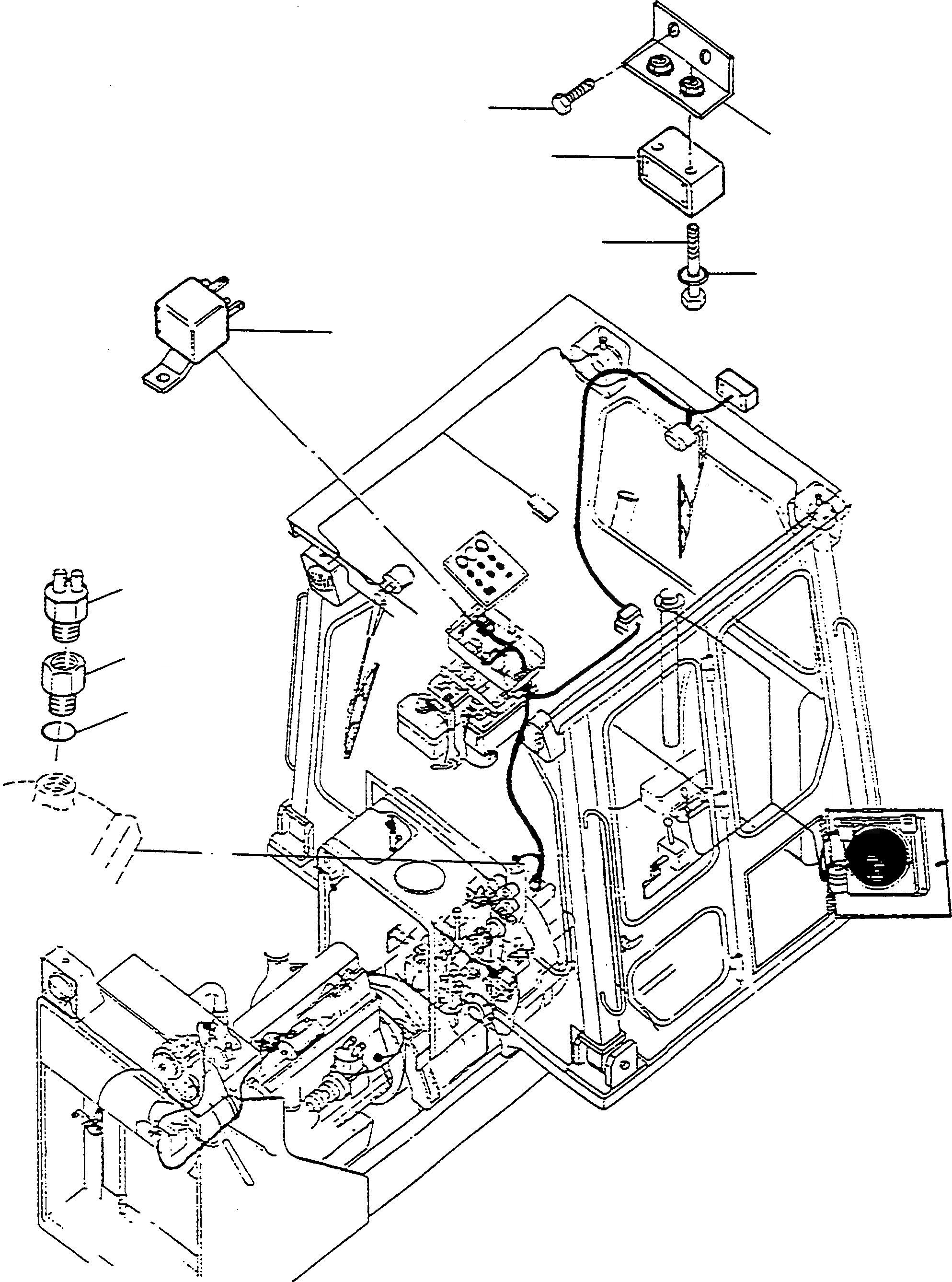 Схема запчастей Komatsu D570E - СИГН. ЗАДН. ХОДА ДВИГАТЕЛЬ, АКСЕССУАРЫ И ЭЛЕКТРИЧ. СИСТЕМА