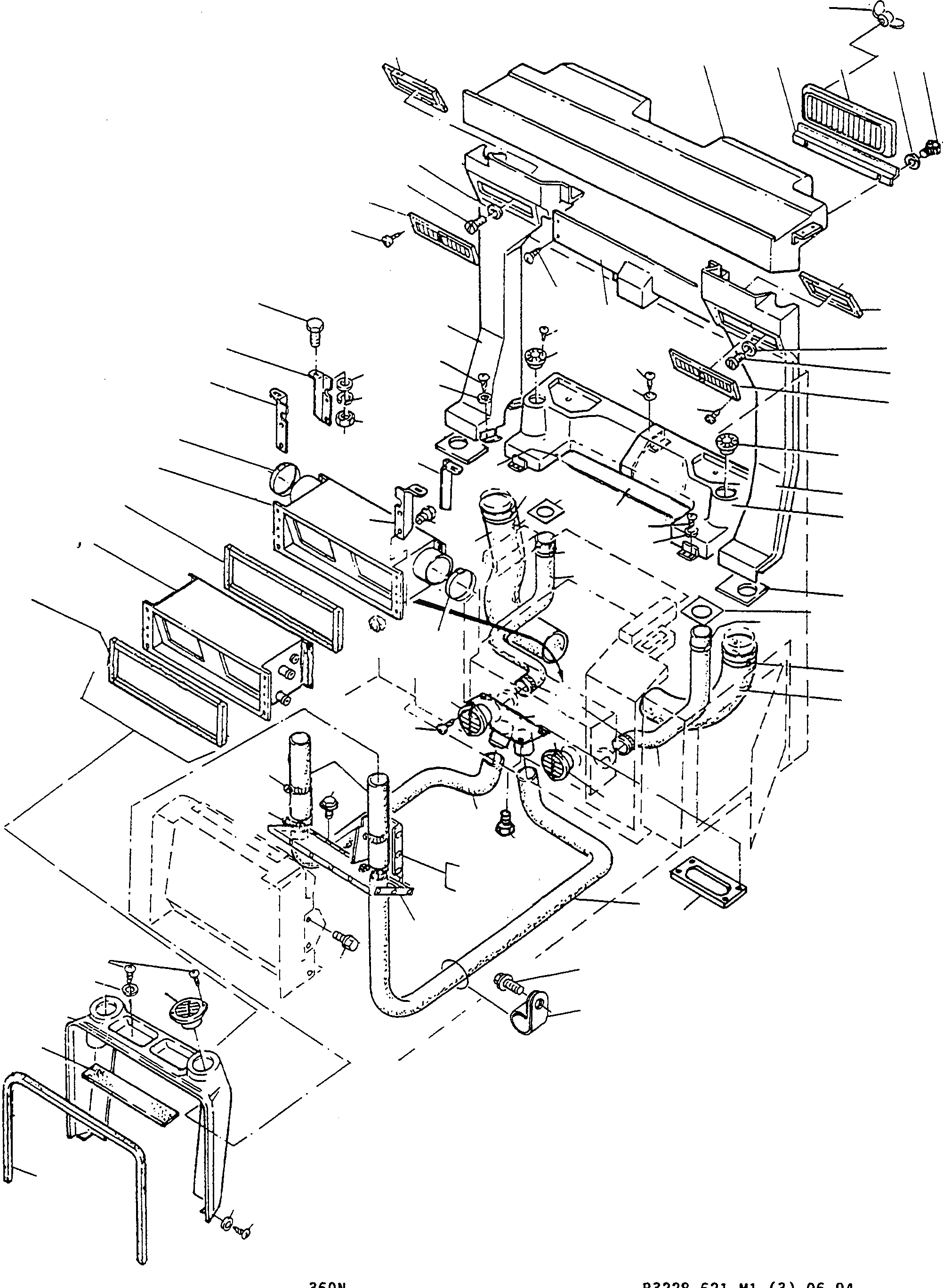 Схема запчастей Komatsu D570E - ВЕНТИЛЯТОРILATION ШАССИ И SUPERSTRUCTURE