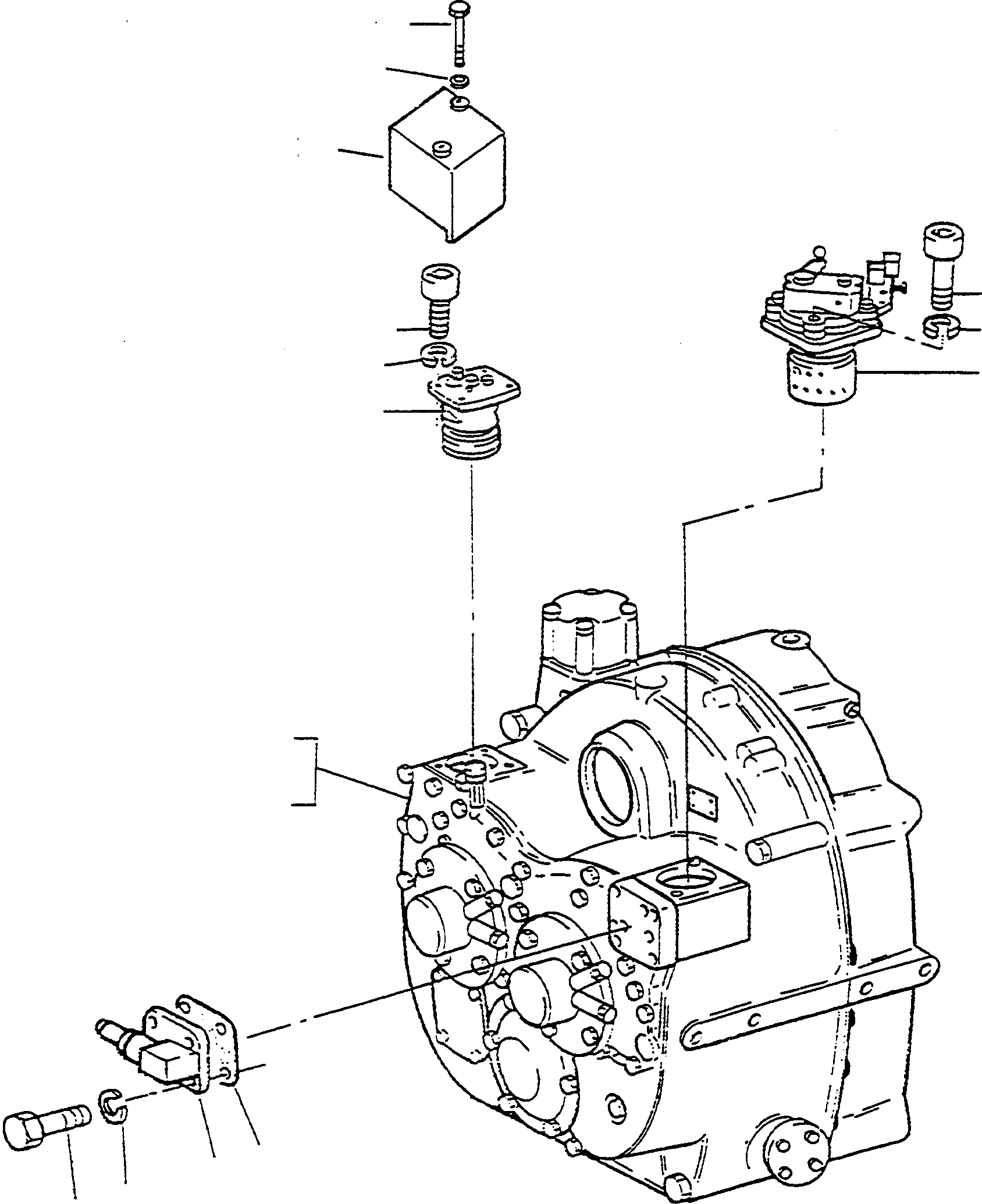 Схема запчастей Komatsu D570E - POWERSHIFT ТРАНСМИССИЯ ТРАНСМИССИЯ И ЗАДН. МОСТ