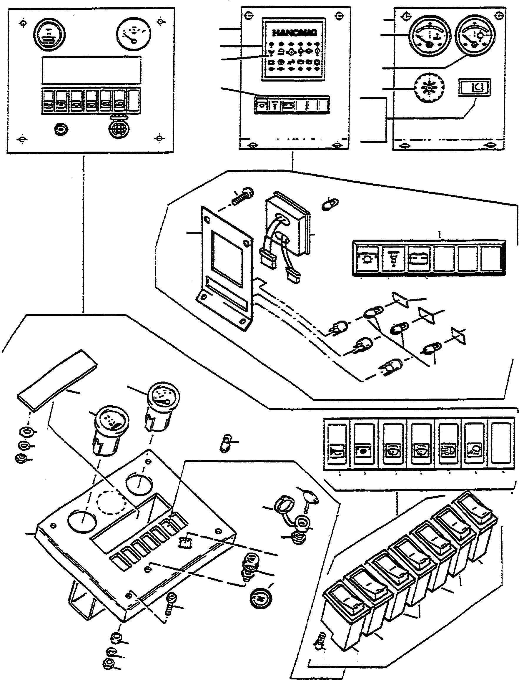 Схема запчастей Komatsu D570E - ПАНЕЛЬ ПРИБОРОВ И ATTACHING ЧАСТИ, С КАБИНОЙIN ДВИГАТЕЛЬ, АКСЕССУАРЫ И ЭЛЕКТРИЧ. СИСТЕМА