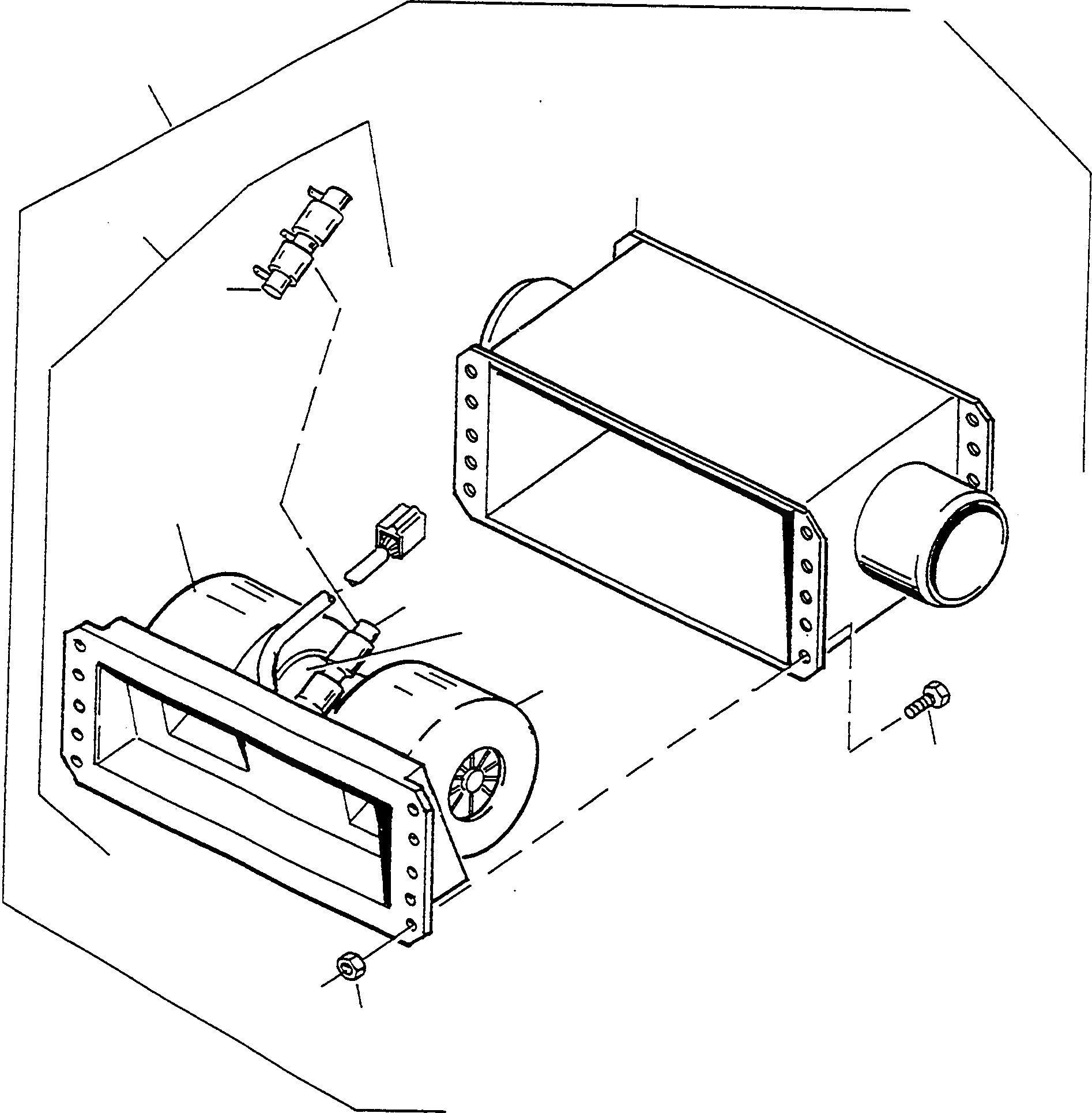 Схема запчастей Komatsu D570E - ОБОГРЕВ. ВЕНТИЛЯТОРILATION