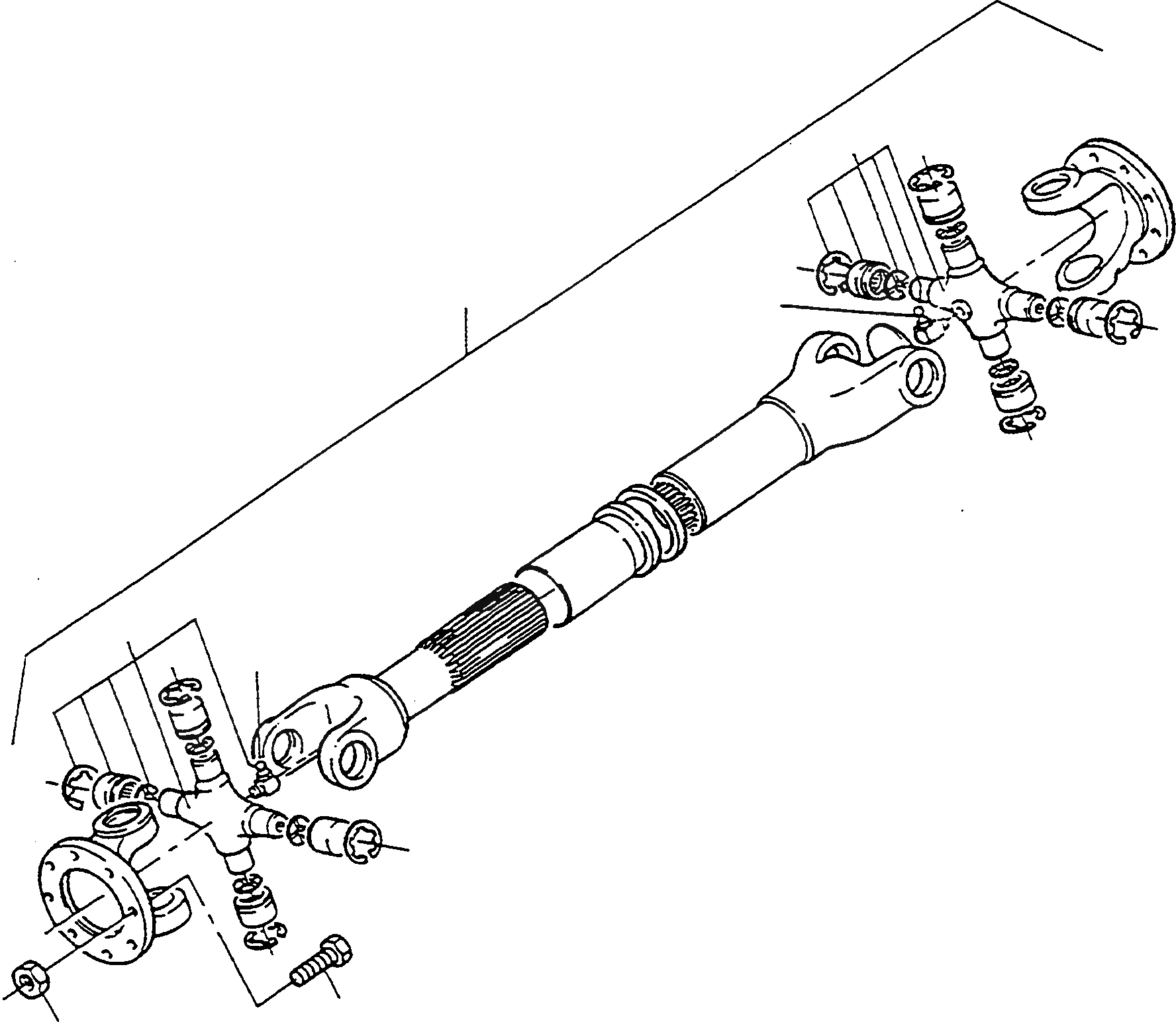 Схема запчастей Komatsu D570E - КРЕСТОВИНАS ТРАНСМИССИЯ И ЗАДН. МОСТ