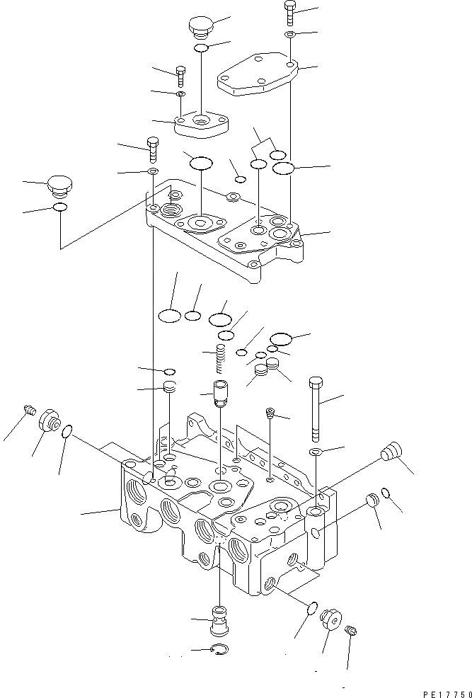 Схема запчастей Komatsu D575A-2 - КЛАПАН РУЛЕВОГО УПРАВЛЕНИЯ (/) ГТР CONVERTOR¤ ТРАНСМИССИЯ¤ РУЛЕВ. УПРАВЛЕНИЕ И КОНЕЧНАЯ ПЕРЕДАЧА