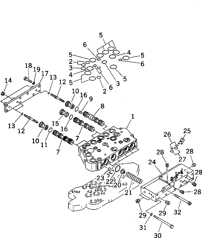 Схема запчастей Komatsu D575A-2 - КЛАПАН ТРАНСМИССИИ (/) (SUPER DOZER)(№-) ГТР CONVERTOR¤ ТРАНСМИССИЯ¤ РУЛЕВ. УПРАВЛЕНИЕ И КОНЕЧНАЯ ПЕРЕДАЧА