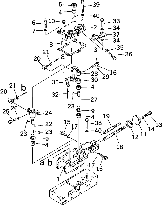 Схема запчастей Komatsu D575A-2 - РУЧН. SELECT КЛАПАН (SUPER DOZER)(№-) ГТР CONVERTOR¤ ТРАНСМИССИЯ¤ РУЛЕВ. УПРАВЛЕНИЕ И КОНЕЧНАЯ ПЕРЕДАЧА
