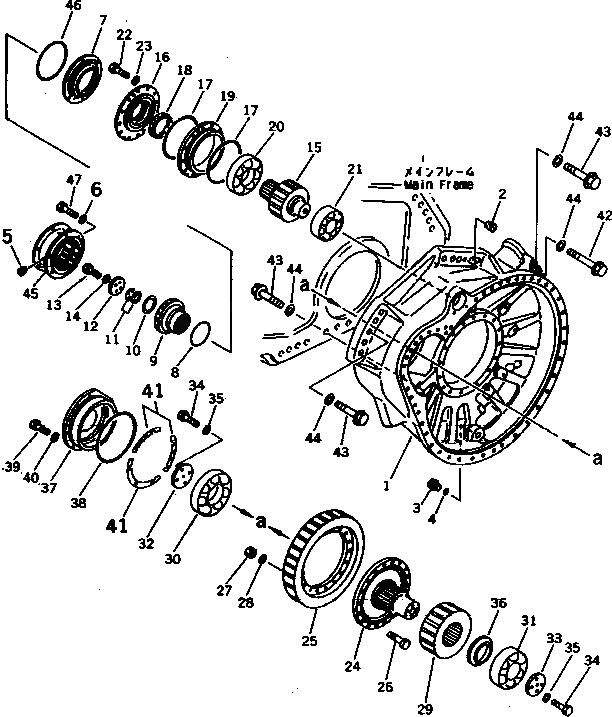 Схема запчастей Komatsu D575A-2 - КОНЕЧНАЯ ПЕРЕДАЧА (/7) (SUPER DOZER)(№-) ГТР CONVERTOR¤ ТРАНСМИССИЯ¤ РУЛЕВ. УПРАВЛЕНИЕ И КОНЕЧНАЯ ПЕРЕДАЧА