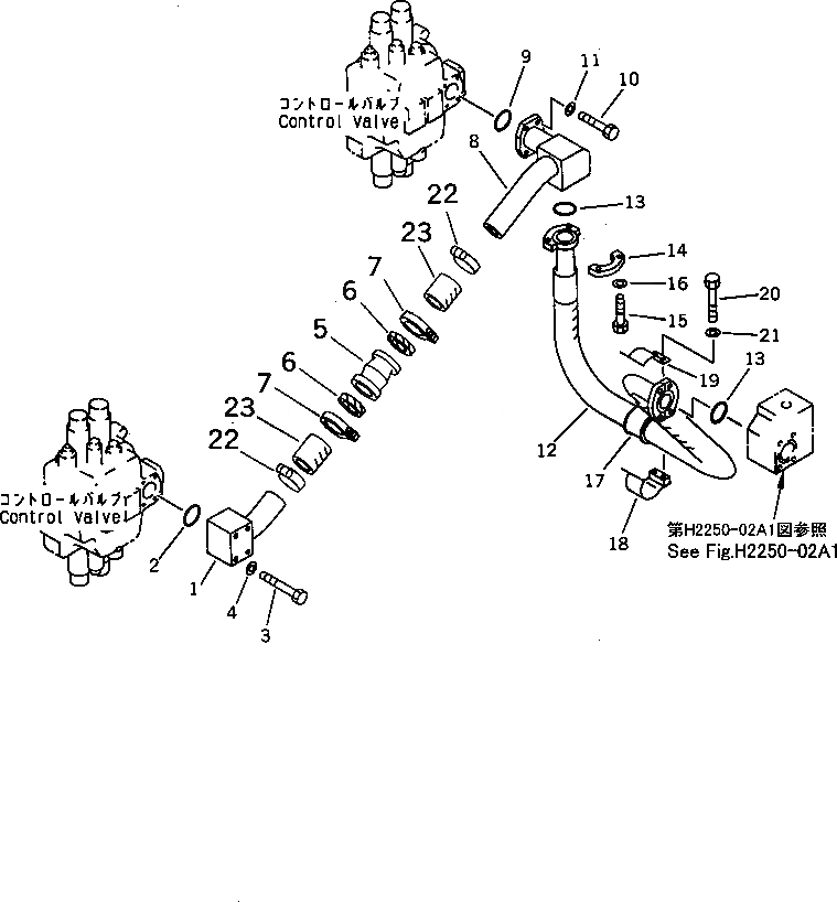 Схема запчастей Komatsu D575A-2 - ГИДРОЛИНИЯ (ПОДЪЕМ. ОТВАЛА ЛИНИЯ) (/) (SUPER DOZER)(№-) ГИДРАВЛИКА