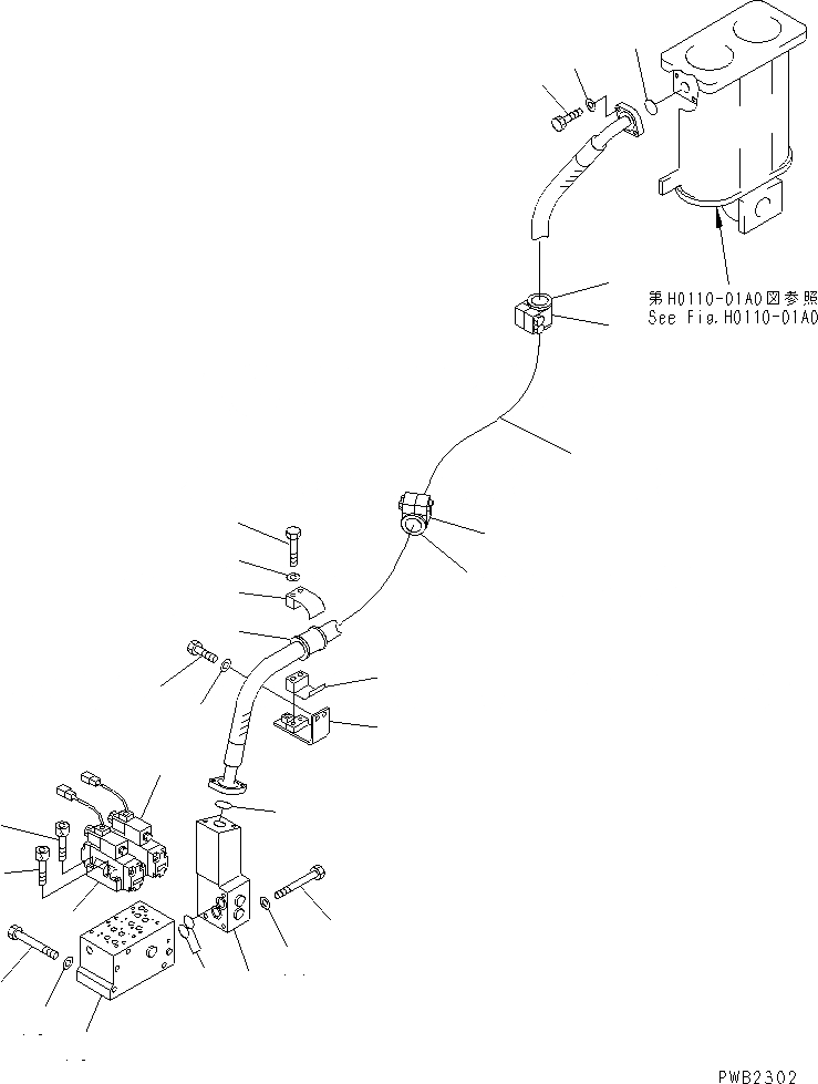 Схема запчастей Komatsu D575A-2 - ГИДРОЛИНИЯ (SUPER DOZER)(№-) ГИДРАВЛИКА