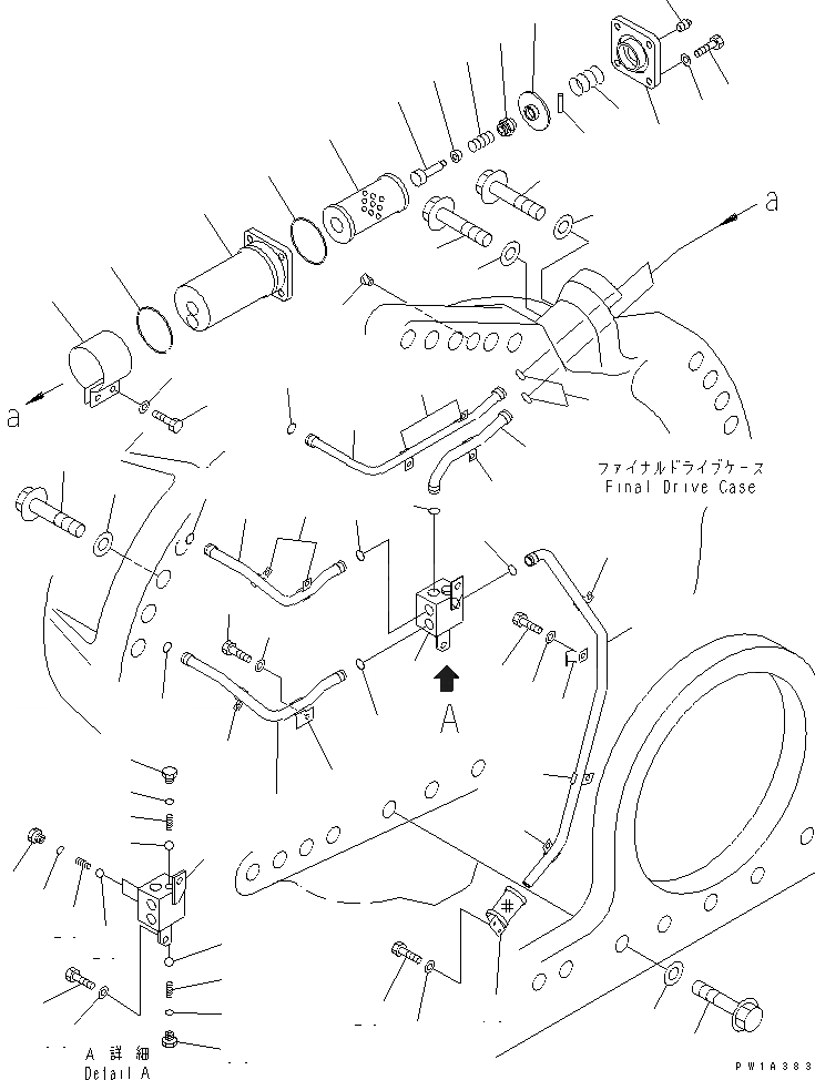 Схема запчастей Komatsu D575A-3 - КОНЕЧНАЯ ПЕРЕДАЧА (/) (ПРАВ.) ГТР CONVERTOR¤ ТРАНСМИССИЯ¤ РУЛЕВ. УПРАВЛЕНИЕ И КОНЕЧНАЯ ПЕРЕДАЧА