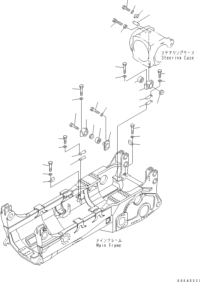 Схема запчастей Komatsu D575A-3 - СИЛОВАЯ ПЕРЕДАЧА КРЕПЛЕНИЕ ГТР CONVERTOR¤ ТРАНСМИССИЯ¤ РУЛЕВ. УПРАВЛЕНИЕ И КОНЕЧНАЯ ПЕРЕДАЧА