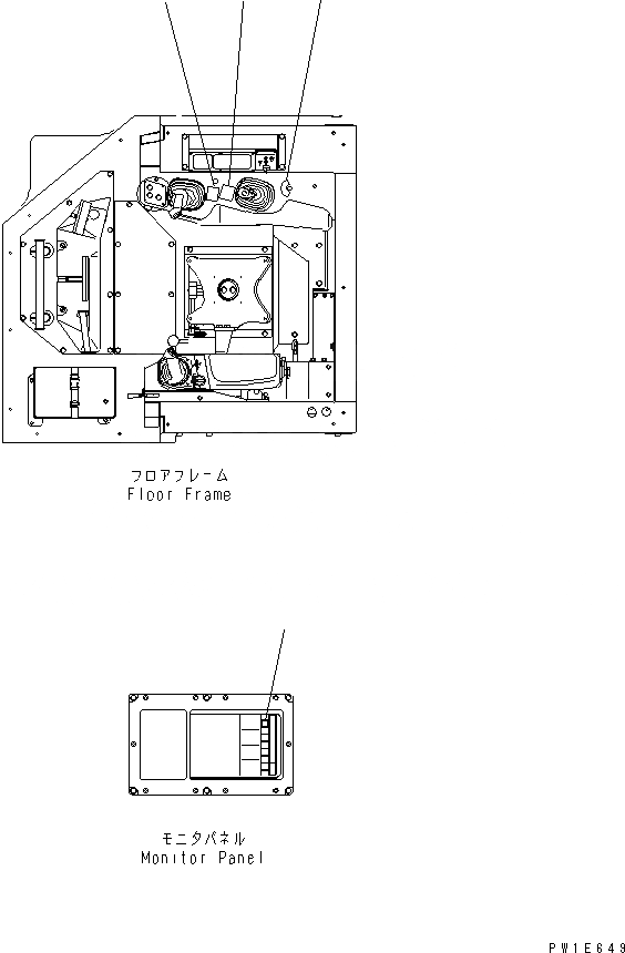 Схема запчастей Komatsu D575A-3 - ПРЕДУПРЕЖДАЮЩ. МАРКИРОВКА (С РЫХЛИТЕЛЕМ)(№-) КАБИНА ОПЕРАТОРА И СИСТЕМА УПРАВЛЕНИЯ