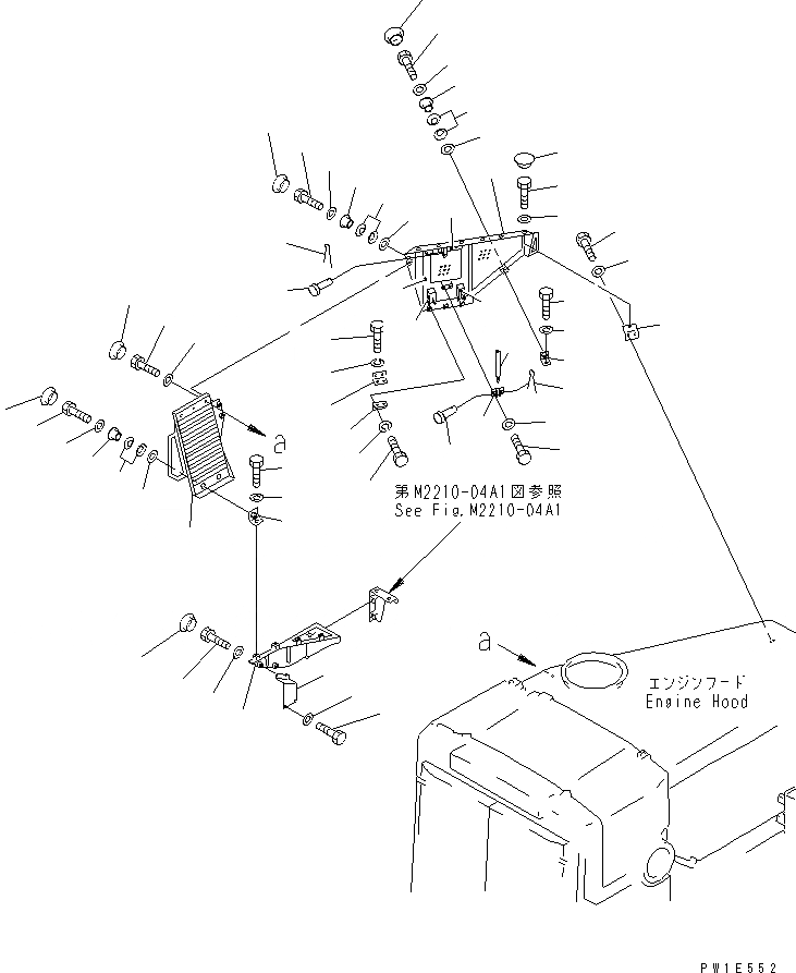 Схема запчастей Komatsu D575A-3 - ПЕРФОРИРОВАНН. БОКОВ. КРЫШКА ПРАВ. (С РЫХЛИТЕЛЕМ)(№-) ЧАСТИ КОРПУСА