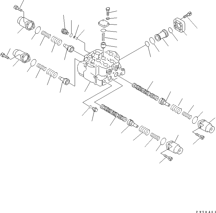Схема запчастей Komatsu D575A-3 - УПРАВЛЯЮЩ. КЛАПАН (/) (РЫХЛИТЕЛЬ)(№-) ОСНОВН. КОМПОНЕНТЫ И РЕМКОМПЛЕКТЫ