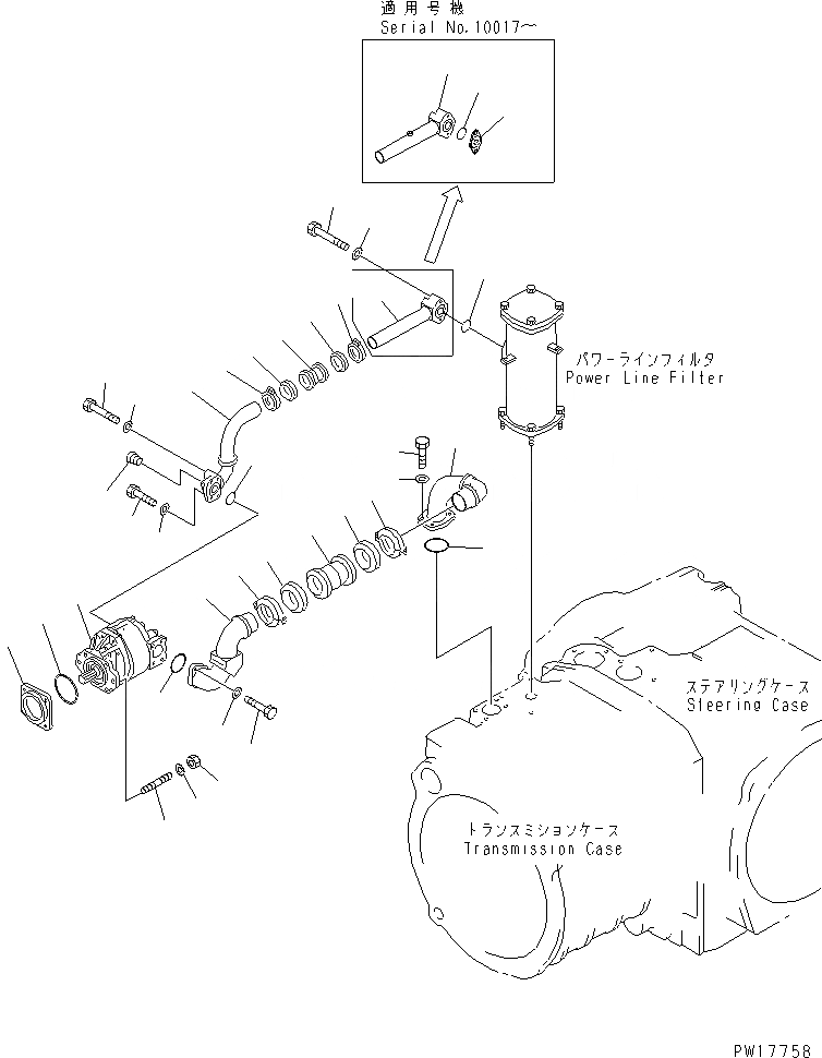 Схема запчастей Komatsu D575A-2 - ГИДРАВЛИКА РУЛ. УПРАВЛЕНИЯ (/) ГТР CONVERTOR¤ ТРАНСМИССИЯ¤ РУЛЕВ. УПРАВЛЕНИЕ И КОНЕЧНАЯ ПЕРЕДАЧА