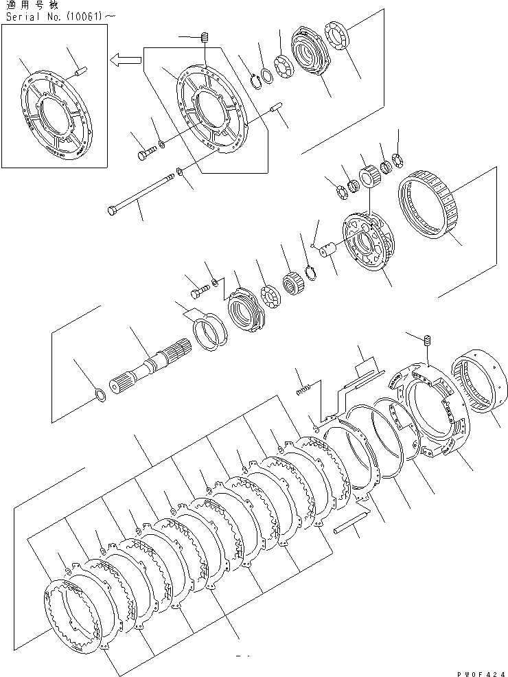 Схема запчастей Komatsu D575A-2 - ТРАНСМИССИЯ (/)¤ РЕВЕРС МУФТА ГТР CONVERTOR¤ ТРАНСМИССИЯ¤ РУЛЕВ. УПРАВЛЕНИЕ И КОНЕЧНАЯ ПЕРЕДАЧА