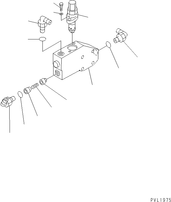 Схема запчастей Komatsu D575A-2 - P.P.C. КЛАПАН(№8-) ГИДРАВЛИКА