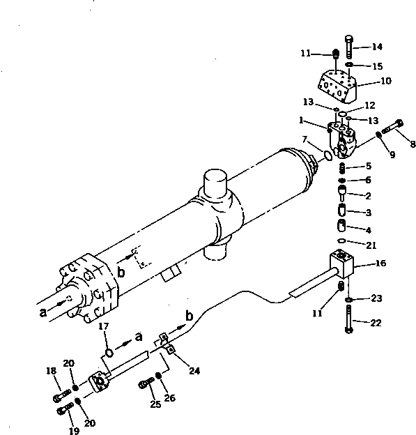 Схема запчастей Komatsu D575A-2 - ЦИЛИНДР ПОДЪЕМА ОТВАЛА (/) ОСНОВН. КОМПОНЕНТЫ И РЕМКОМПЛЕКТЫ