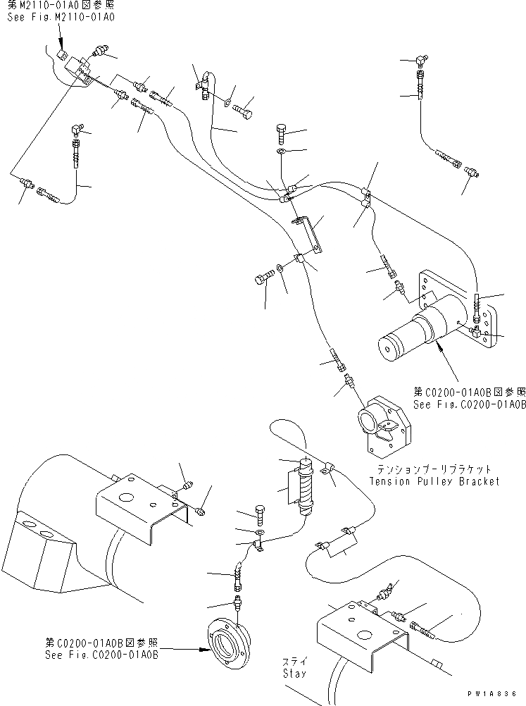 Схема запчастей Komatsu D575A-2 - ВЕНТИЛЯТОР ОХЛАЖДЕНИЯ REMORTE ТРУБЫ(№-) СИСТЕМА ОХЛАЖДЕНИЯ