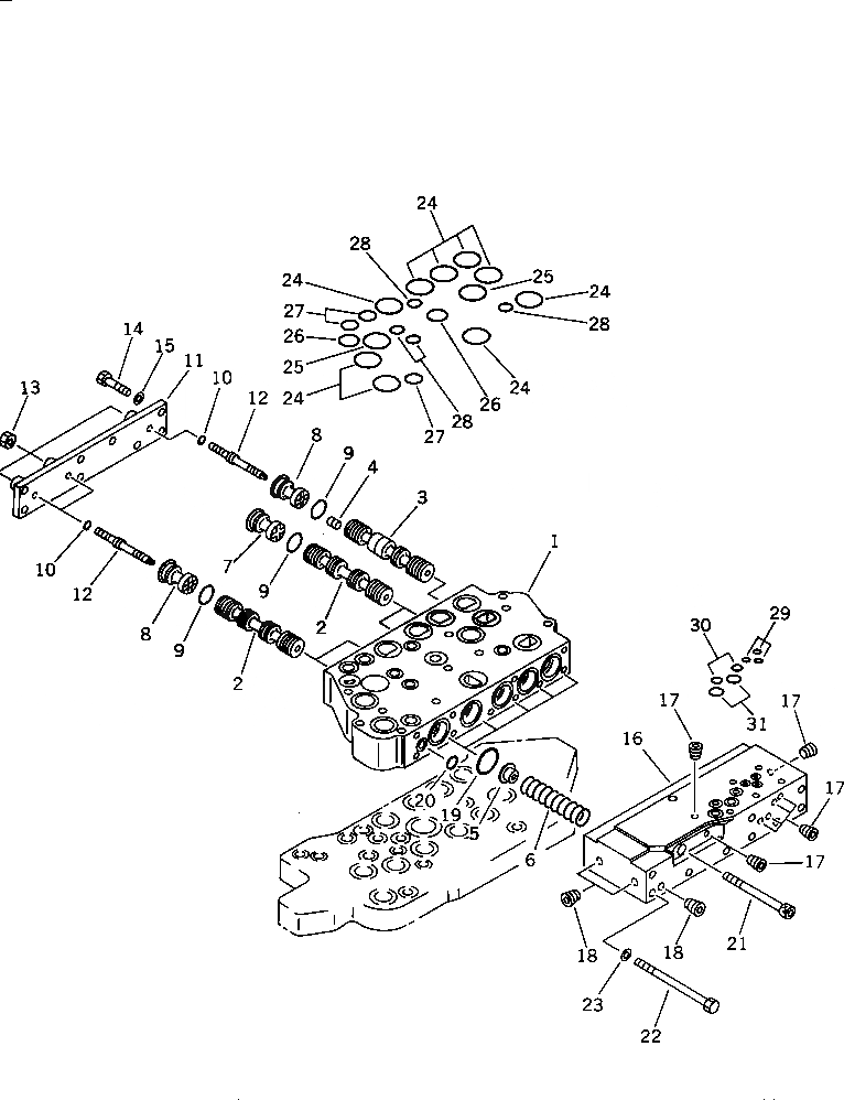 Схема запчастей Komatsu D575A-2 - КЛАПАН ТРАНСМИССИИ (/) ГТР CONVERTOR¤ ТРАНСМИССИЯ¤ РУЛЕВ. УПРАВЛЕНИЕ И КОНЕЧНАЯ ПЕРЕДАЧА