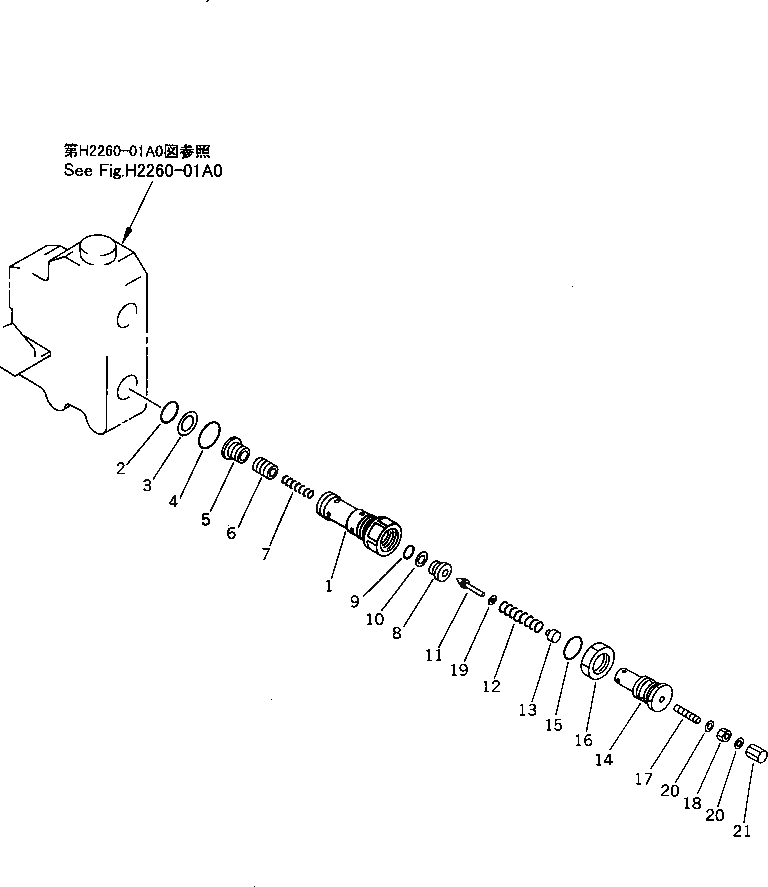 Схема запчастей Komatsu D575A-2 - РАЗГРУЗ. КЛАПАН (ДЛЯ ПРИВОД ВЕНТИЛЯТОРА ТРУБЫ)(№-) ГИДРАВЛИКА
