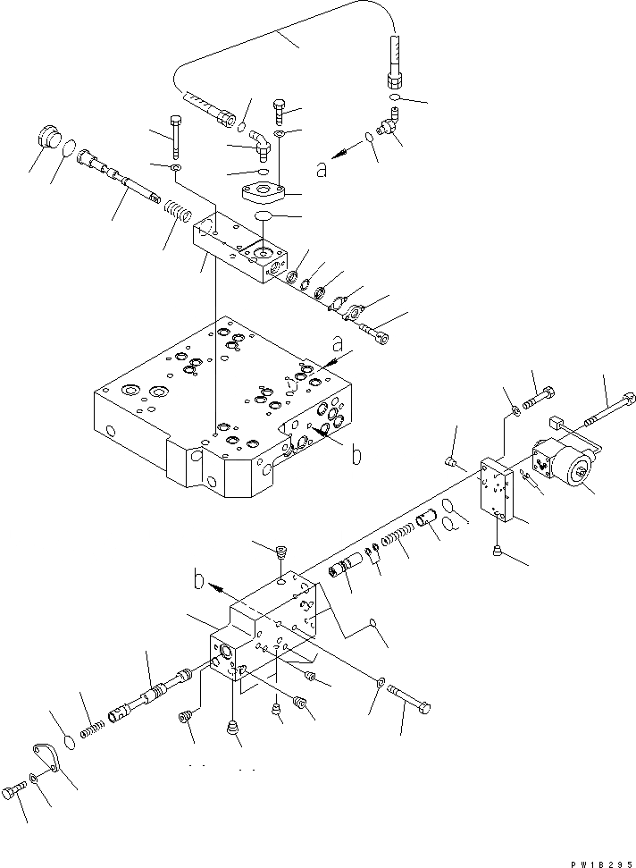 Схема запчастей Komatsu D575A-3 - ТОРМОЗНОЙ КЛАПАН И УПРАВЛЯЮЩ. КЛАПАН ГТР CONVERTOR¤ ТРАНСМИССИЯ¤ РУЛЕВ. УПРАВЛЕНИЕ И КОНЕЧНАЯ ПЕРЕДАЧА