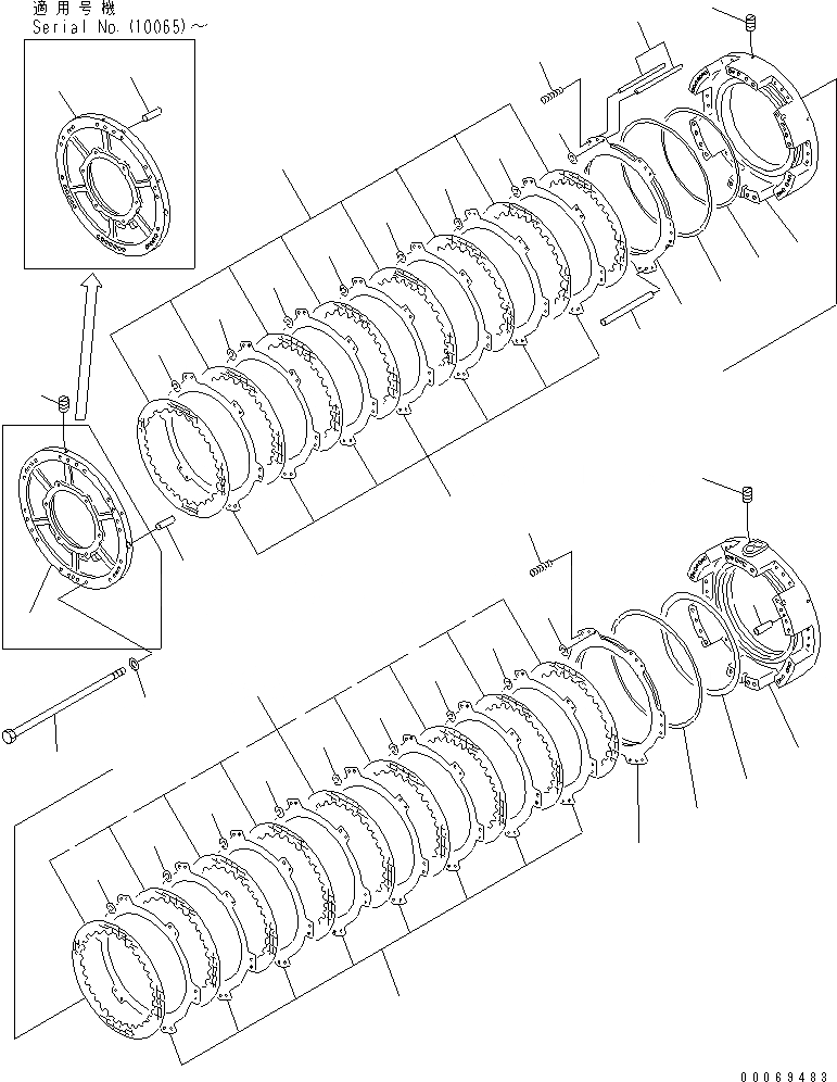 Схема запчастей Komatsu D575A-3 - ТРАНСМИССИЯ (/7) (КОЖУХ) (/) ГТР CONVERTOR¤ ТРАНСМИССИЯ¤ РУЛЕВ. УПРАВЛЕНИЕ И КОНЕЧНАЯ ПЕРЕДАЧА