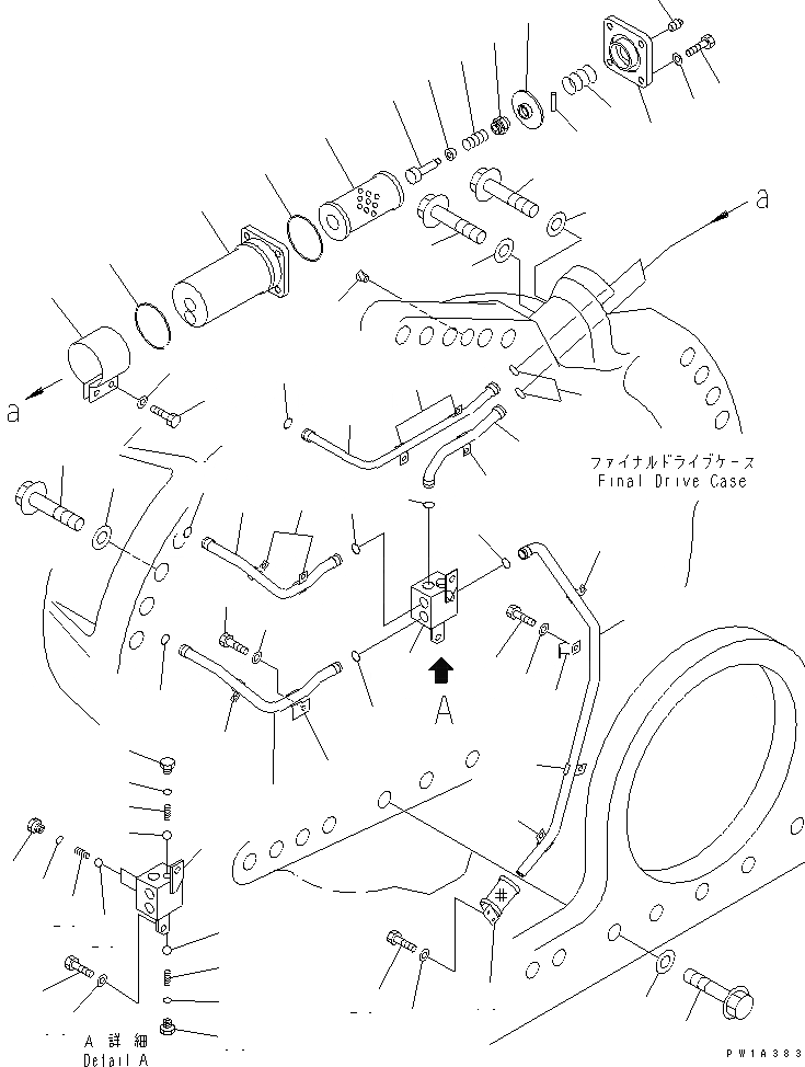 Схема запчастей Komatsu D575A-3 - КОНЕЧНАЯ ПЕРЕДАЧА (/) (ПРАВ.) ГТР CONVERTOR¤ ТРАНСМИССИЯ¤ РУЛЕВ. УПРАВЛЕНИЕ И КОНЕЧНАЯ ПЕРЕДАЧА