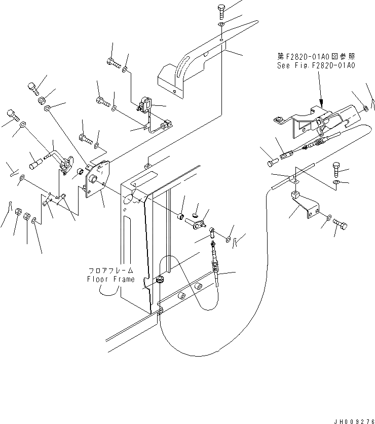Схема запчастей Komatsu D575A-3 - РЫЧАГ УПРАВЛ-Я ТОРМОЗОМ(№-) КАБИНА ОПЕРАТОРА И СИСТЕМА УПРАВЛЕНИЯ