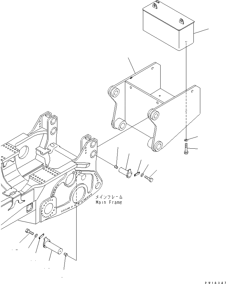 Схема запчастей Komatsu D575A-3 - ПРОТИВОВЕС РАБОЧЕЕ ОБОРУДОВАНИЕ