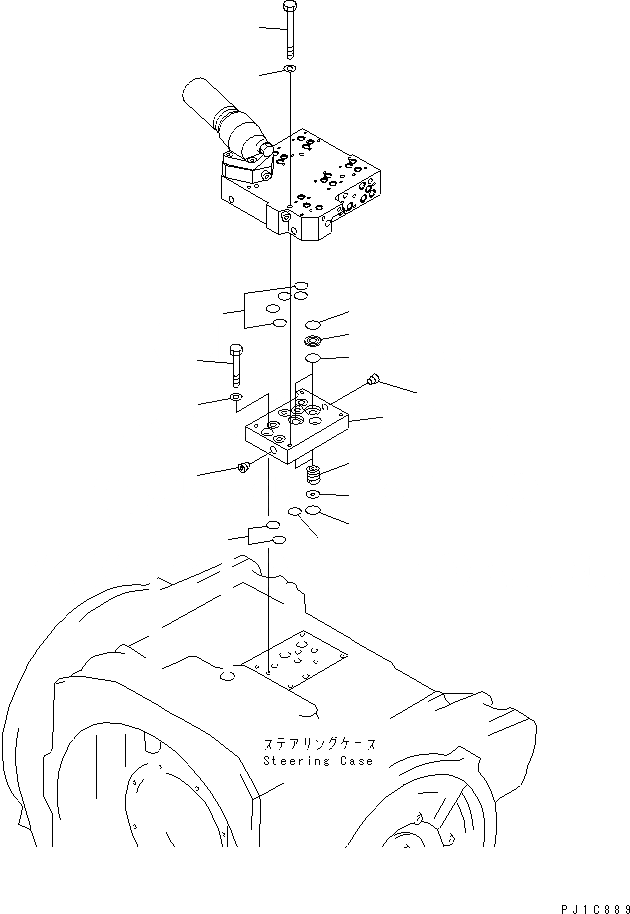 Схема запчастей Komatsu D575A-3-M - КЛАПАН УПРАВЛЕНИЯ ПОВОРОТОМ СИДЕНЬЕ ГТР CONVERTOR¤ ТРАНСМИССИЯ¤ РУЛЕВ. УПРАВЛЕНИЕ И КОНЕЧНАЯ ПЕРЕДАЧА