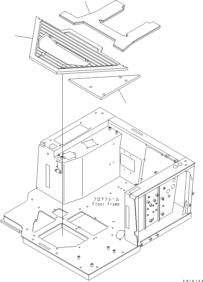 Схема запчастей Komatsu D575A-3-M - ПОЛ МАТЕРИАЛ КАБИНА ОПЕРАТОРА И СИСТЕМА УПРАВЛЕНИЯ