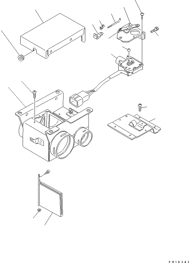 Схема запчастей Komatsu D575A-3-M - КОНДИЦ. ВОЗДУХА (РАСПРЕДЕЛИТЕЛЬ.)(/) КАБИНА ОПЕРАТОРА И СИСТЕМА УПРАВЛЕНИЯ