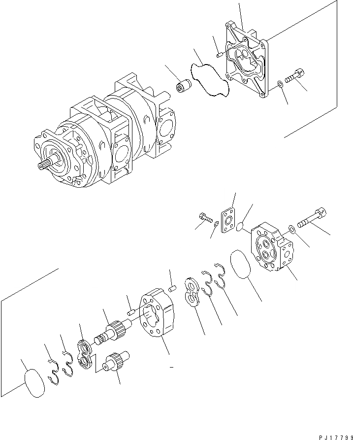 Схема запчастей Komatsu D575A-3-M - ГИДР. НАСОС. (РАБОЧЕЕ ОБОРУДОВАНИЕ И ГЛАВН.) (/) ОСНОВН. КОМПОНЕНТЫ И РЕМКОМПЛЕКТЫ