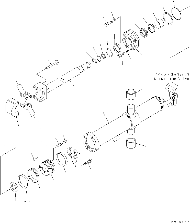 Схема запчастей Komatsu D575A-3-M - ЦИЛИНДР ПОДЪЕМА ОТВАЛА (/) (С РЫХЛИТЕЛЕМ)(№-) ОСНОВН. КОМПОНЕНТЫ И РЕМКОМПЛЕКТЫ