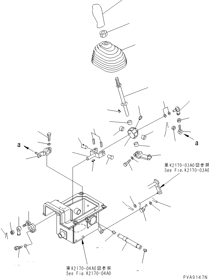 Схема запчастей Komatsu D58E-1B - РЫЧАГ УПРАВЛЕНИЯ ПОВОРОТОМ (MONO РЫЧАГ УПРАВЛ-Е СПЕЦ-Я.)(№87-) КАБИНА ОПЕРАТОРА И СИСТЕМА УПРАВЛЕНИЯ