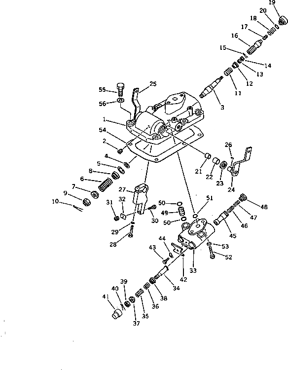 Схема запчастей Komatsu D58E-1 - КЛАПАН РУЛЕВОГО УПРАВЛЕНИЯ СИЛОВАЯ ПЕРЕДАЧА И КОНЕЧНАЯ ПЕРЕДАЧА
