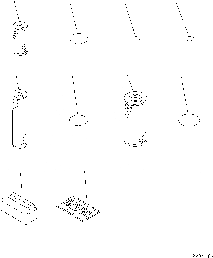 Схема запчастей Komatsu D58E-1 - ЗАП. ЧАСТИ АКСЕССУАРЫ
