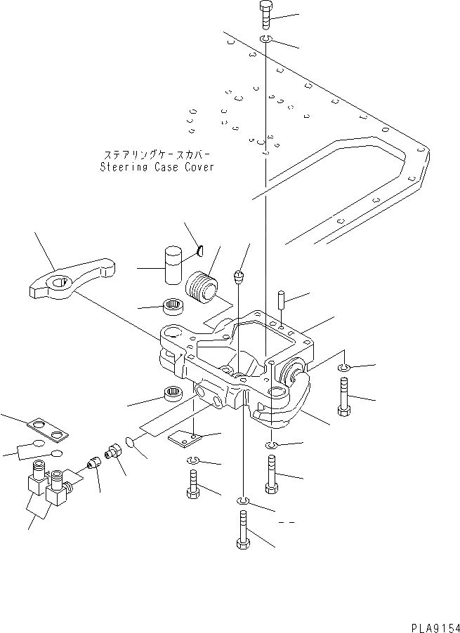 Схема запчастей Komatsu D58P-1B - РУЛЕВ. УПРАВЛЕНИЕ УСИЛИТЕЛЬ (MONO РЫЧАГ УПРАВЛ-Е СПЕЦ-Я.)(№87-) СИЛОВАЯ ПЕРЕДАЧА И КОНЕЧНАЯ ПЕРЕДАЧА
