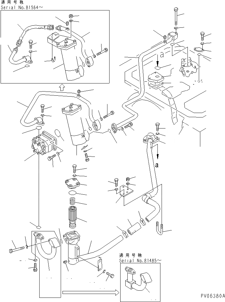 Схема запчастей Komatsu D58P-1B - ГИДРАВЛИКА РУЛ. УПРАВЛЕНИЯ(№8-) СИЛОВАЯ ПЕРЕДАЧА И КОНЕЧНАЯ ПЕРЕДАЧА