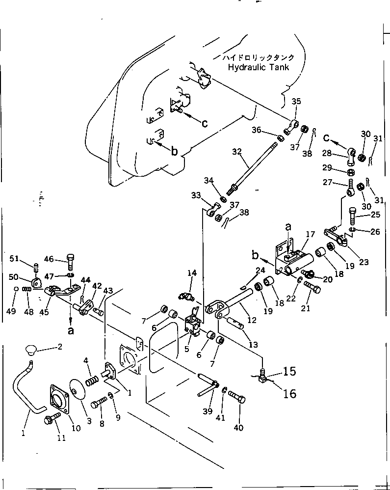 Схема запчастей Komatsu D58P-1B - РЫЧАГ УПРАВЛЕНИЯ ОТВАЛОМ (/)(№8-) КАБИНА ОПЕРАТОРА И СИСТЕМА УПРАВЛЕНИЯ