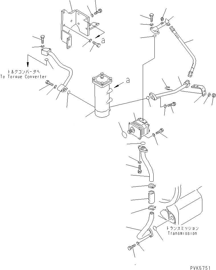 Схема запчастей Komatsu D58P-1 - ГИДРОЛИНИЯ ТРАНСМИССИИ (/) (REGULATION OF EC INCLUSION)(№899-8) СИЛОВАЯ ПЕРЕДАЧА И КОНЕЧНАЯ ПЕРЕДАЧА