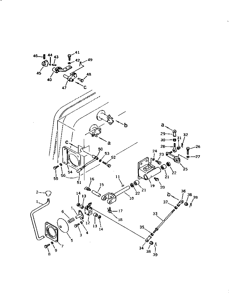 Схема запчастей Komatsu D58P-1 - РЫЧАГ УПРАВЛЕНИЯ ОТВАЛОМ (REGULATIONOF EC INCLUSION)(№88-) КАБИНА ОПЕРАТОРА И СИСТЕМА УПРАВЛЕНИЯ