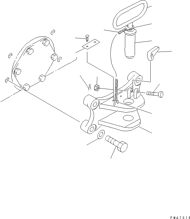 Схема запчастей Komatsu D58P-1 - СЦЕПКА (REGULATION OF ЕС DYNAMIC NOISE)(№88-) РАБОЧЕЕ ОБОРУДОВАНИЕ