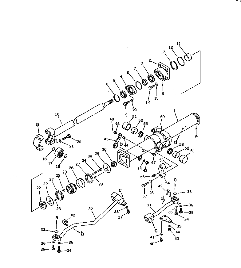 Схема запчастей Komatsu D58P-1 - ЦИЛИНДР ПОДЪЕМА ОТВАЛА(№888-8) ОСНОВН. КОМПОНЕНТЫ И РЕМКОМПЛЕКТЫ