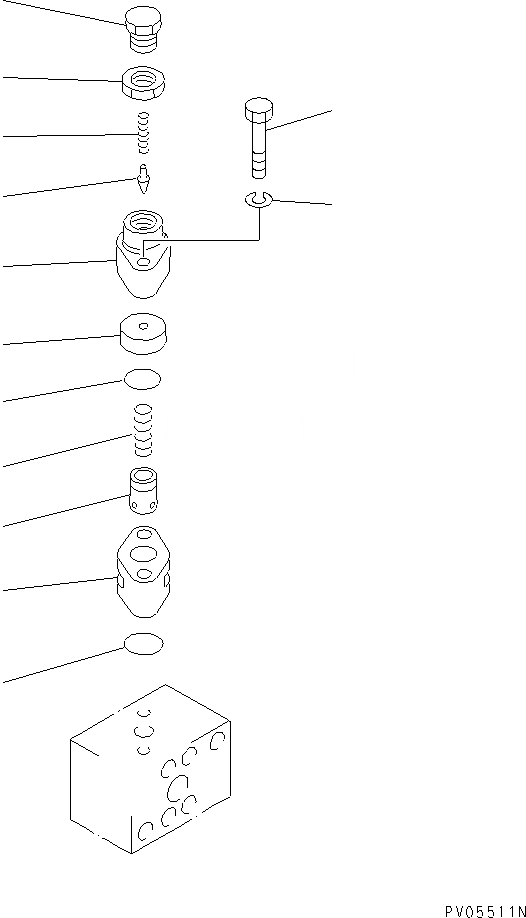 Схема запчастей Komatsu D58P-1C - ГИДР. БАК. AND КЛАПАН (7/7) (ДЛЯ ПОВОРОТН. ОТВАЛА С ИЗМ. УГЛОМ DOZER)(№8-) ОСНОВН. КОМПОНЕНТЫ И РЕМКОМПЛЕКТЫ