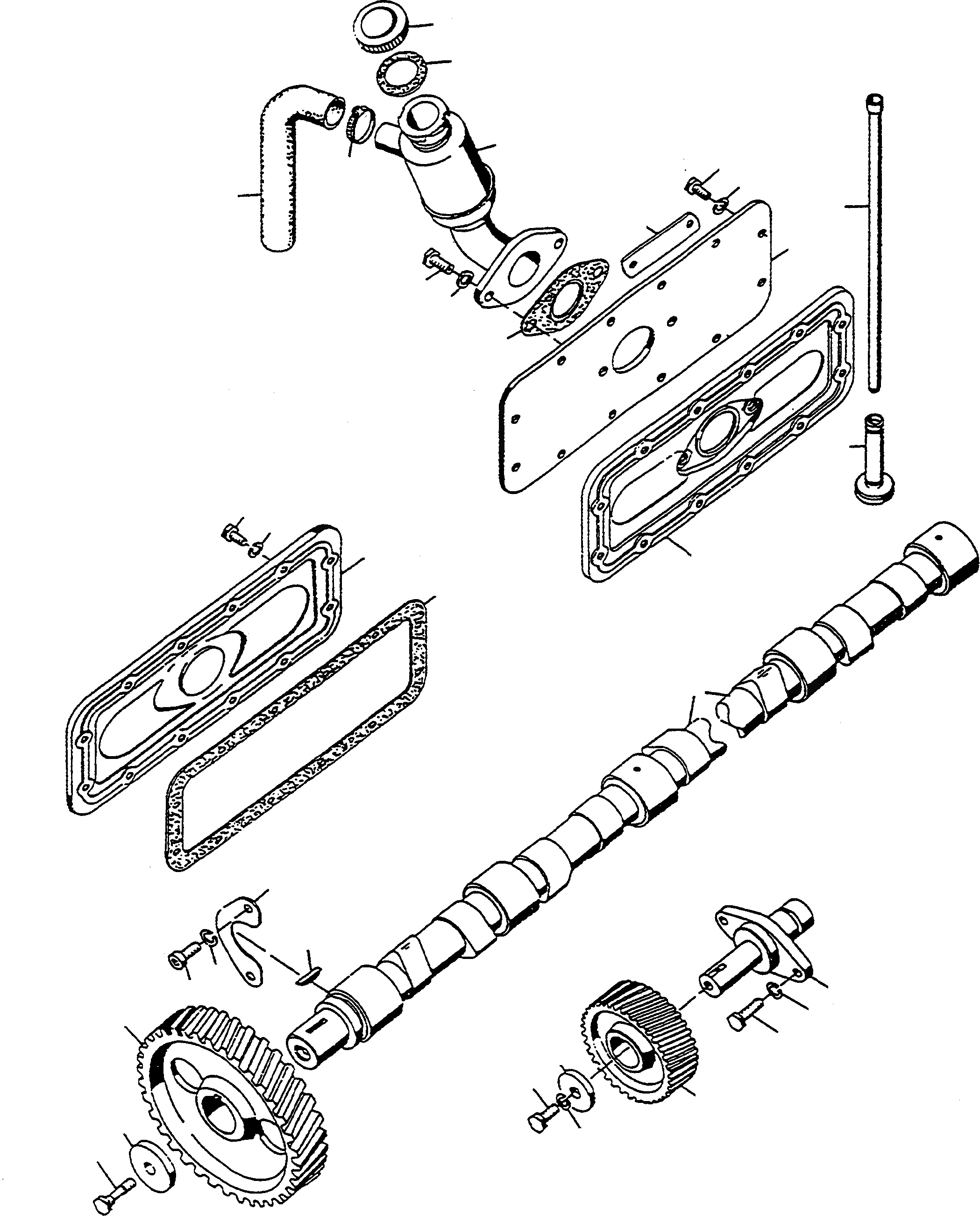 Схема запчастей Komatsu D600D Super - ДВИГАТЕЛЬ TIMING ПРИВОД ДВИГАТЕЛЬ, АКСЕССУАРЫ И ЭЛЕКТРИЧ. СИСТЕМА